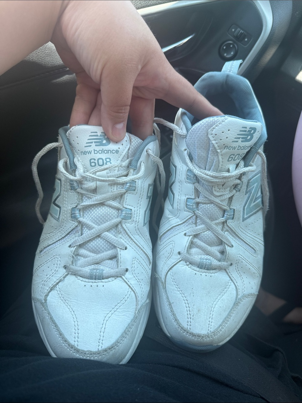 Used new Balance White and Light blue 608 Sneakers